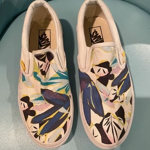 Colorful slip on Vans